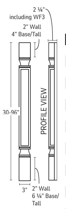 Homestead Oak Shaker - POLE75-B3